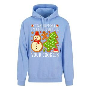 Christmas Tech Support Here To Delete Cookies Xmas Unisex Surf Hoodie