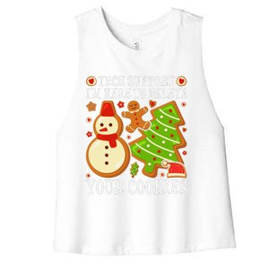 Christmas Tech Support Here To Delete Cookies Xmas Women's Racerback Cropped Tank