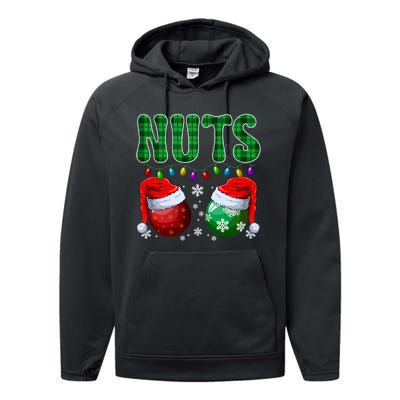 Christmas T Shirts Matching Couple Family Chestnuts Performance Fleece Hoodie