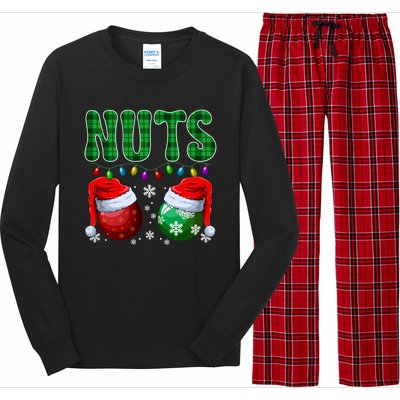 Christmas T Shirts Matching Couple Family Chestnuts Long Sleeve Pajama Set