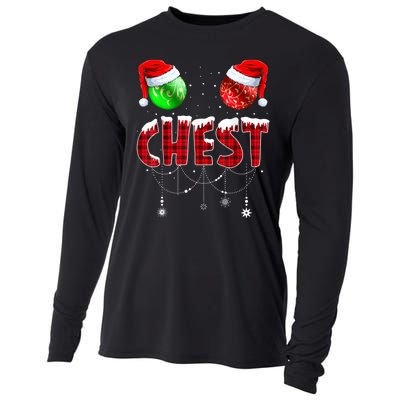 Christmas T Shirts Matching Couple Family Chestnuts Cooling Performance Long Sleeve Crew