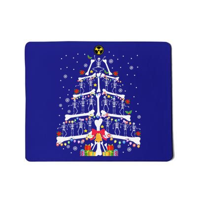 Christmas Tree Skeleton Xmas Radiology Xray Technologist Mousepad