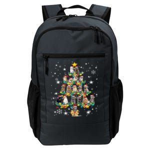 Cats Tree Santa Hat Lights Christmas Cat Lover For Girl Teen Cute Gift Daily Commute Backpack