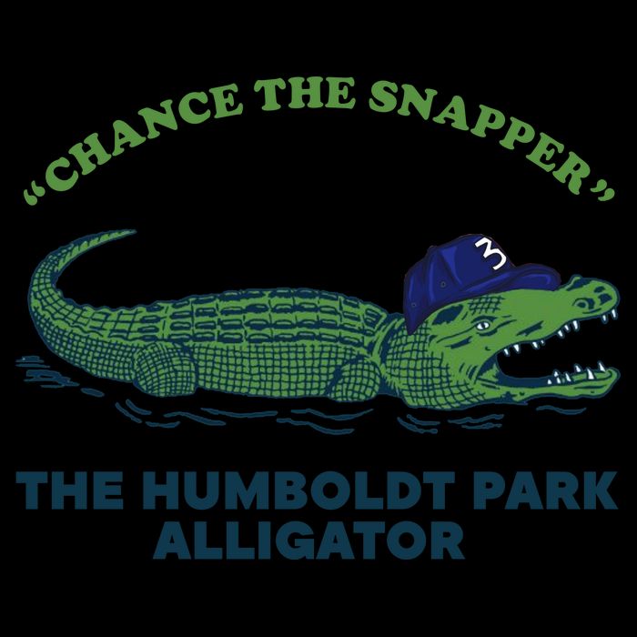 Chance The Snapper Chicago Gator Stripe Pom Pom Beanie