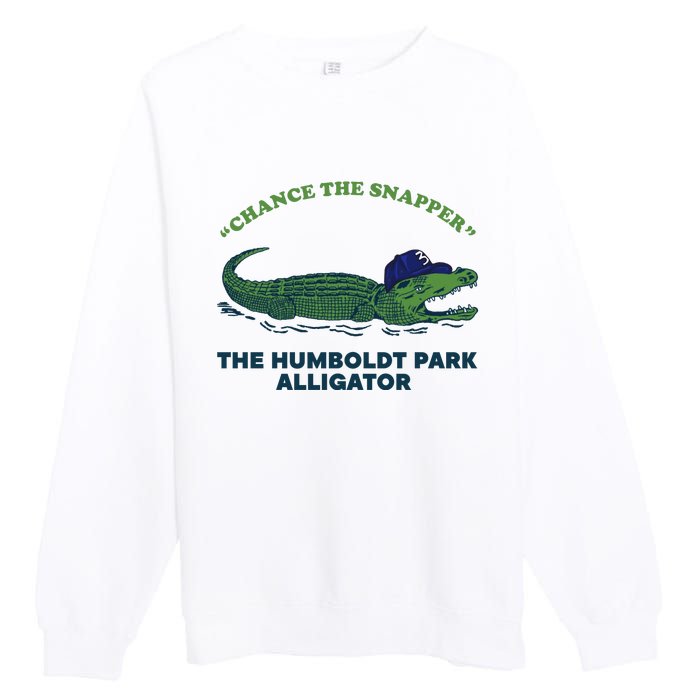 Chance The Snapper Chicago Gator Premium Crewneck Sweatshirt