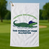 Chance The Snapper Chicago Gator Golf Towel