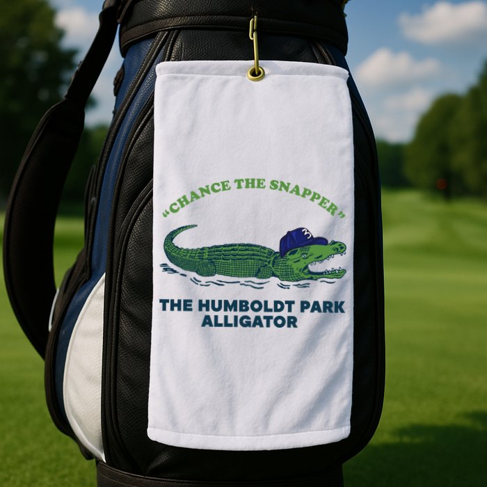 Chance The Snapper Chicago Gator Golf Towel