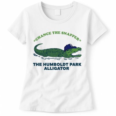 Chance The Snapper Chicago Gator Womens T-Shirt