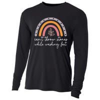 Can't Throw Stones While Washing Feet Rainbow Design Cooling Performance Long Sleeve Crew