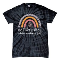 Can't Throw Stones While Washing Feet Rainbow Design Tie-Dye T-Shirt