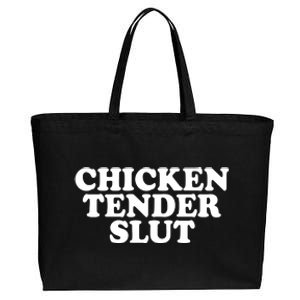 Chicken Tender Slut Funny Gift Cotton Canvas Jumbo Tote