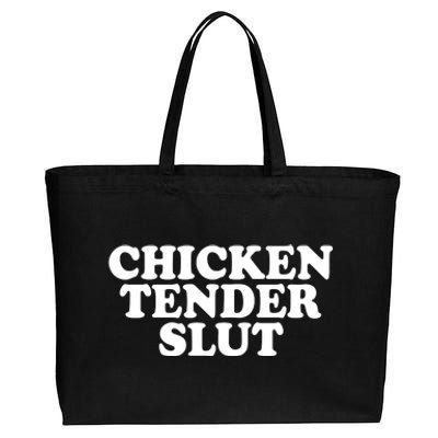 Chicken Tender Slut Funny Gift Cotton Canvas Jumbo Tote