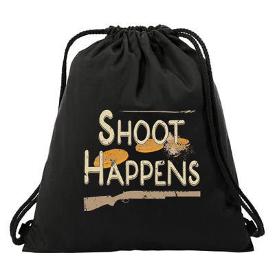 Clay Target Shooting Skeet Trap Sporting Clays Drawstring Bag