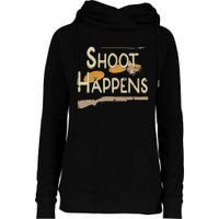 Clay Target Shooting Skeet Trap Sporting Clays Womens Funnel Neck Pullover Hood