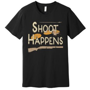 Clay Target Shooting Skeet Trap Sporting Clays Premium T-Shirt