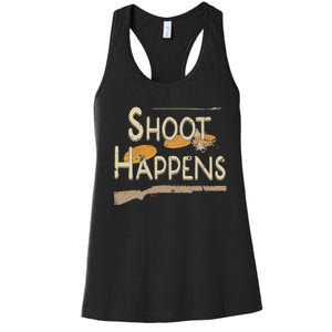 Clay Target Shooting Skeet Trap Sporting Clays Women's Racerback Tank