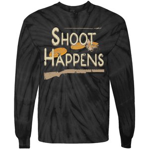 Clay Target Shooting Skeet Trap Sporting Clays Tie-Dye Long Sleeve Shirt