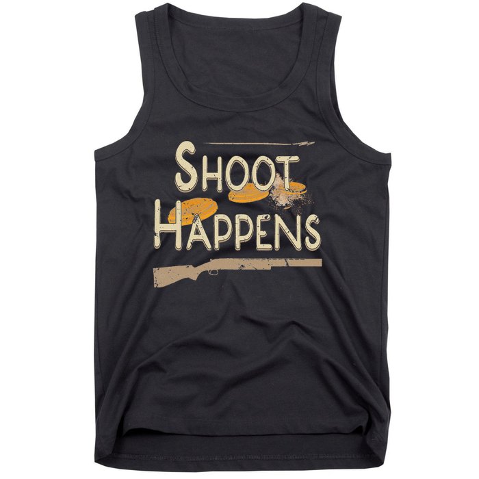 Clay Target Shooting Skeet Trap Sporting Clays Tank Top