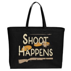 Clay Target Shooting Skeet Trap Sporting Clays Cotton Canvas Jumbo Tote