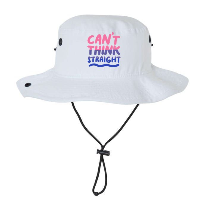 Can't Think Straight Bisexual Lgbt Pride Flag Funny Gift Legacy Cool Fit Booney Bucket Hat