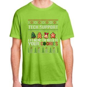 Christmas Tech Support Here To Delete Cookies Xmas Adult ChromaSoft Performance T-Shirt