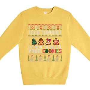 Christmas Tech Support Here To Delete Cookies Xmas Premium Crewneck Sweatshirt