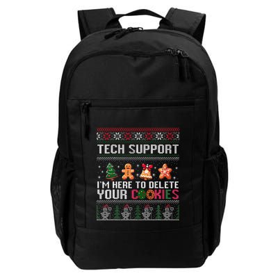 Christmas Tech Support Here To Delete Cookies Xmas Daily Commute Backpack