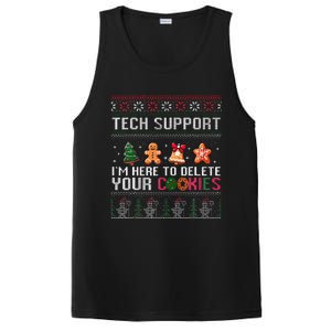 Christmas Tech Support Here To Delete Cookies Xmas PosiCharge Competitor Tank