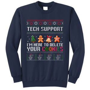 Christmas Tech Support Here To Delete Cookies Xmas Sweatshirt