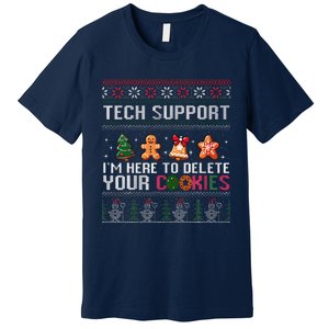 Christmas Tech Support Here To Delete Cookies Xmas Premium T-Shirt