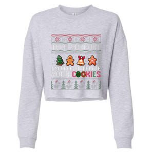 Christmas Tech Support Here To Delete Cookies Xmas Cropped Pullover Crew