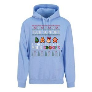 Christmas Tech Support Here To Delete Cookies Xmas Unisex Surf Hoodie