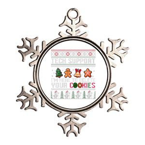 Christmas Tech Support Here To Delete Cookies Xmas Metallic Star Ornament