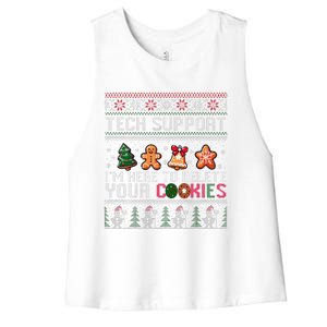 Christmas Tech Support Here To Delete Cookies Xmas Women's Racerback Cropped Tank