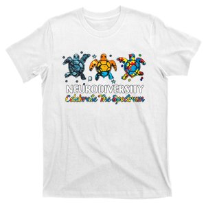 Celebrate The Spectrum Brain Autism Neurodiversity Autism Awareness T-Shirt