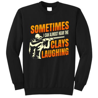 Clay Trap Shooting Flying Launcher Tall Sweatshirt