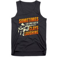 Clay Trap Shooting Flying Launcher Tank Top