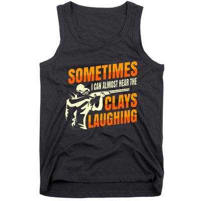 Clay Trap Shooting Flying Launcher Tank Top