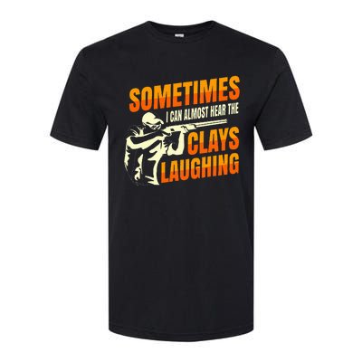 Clay Trap Shooting Flying Launcher Softstyle® CVC T-Shirt