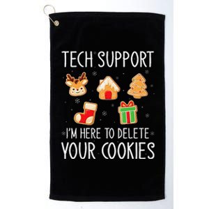 Christmas Tech Support Here To Delete Cookies Xmas Platinum Collection Golf Towel