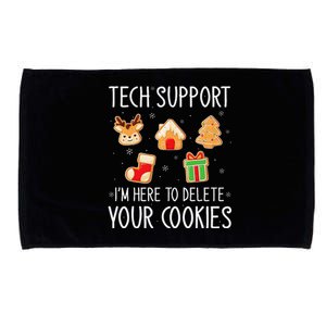 Christmas Tech Support Here To Delete Cookies Xmas Microfiber Hand Towel