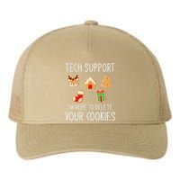 Christmas Tech Support Here To Delete Cookies Xmas Yupoong Adult 5-Panel Trucker Hat