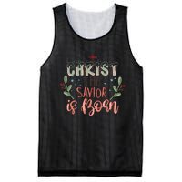 Christ The Savior Is Born Christian Retro Christmas Religious Graphic Plus Size Mesh Reversible Basketball Jersey Tank