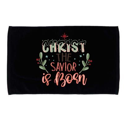 Christ The Savior Is Born Christian Retro Christmas Religious Graphic Plus Size Microfiber Hand Towel