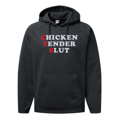 Chicken Tender Slut Performance Fleece Hoodie