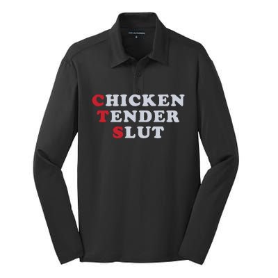 Chicken Tender Slut Silk Touch Performance Long Sleeve Polo