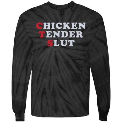 Chicken Tender Slut Tie-Dye Long Sleeve Shirt