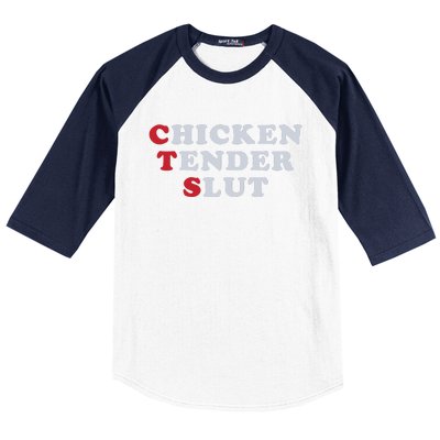 Chicken Tender Slut Baseball Sleeve Shirt