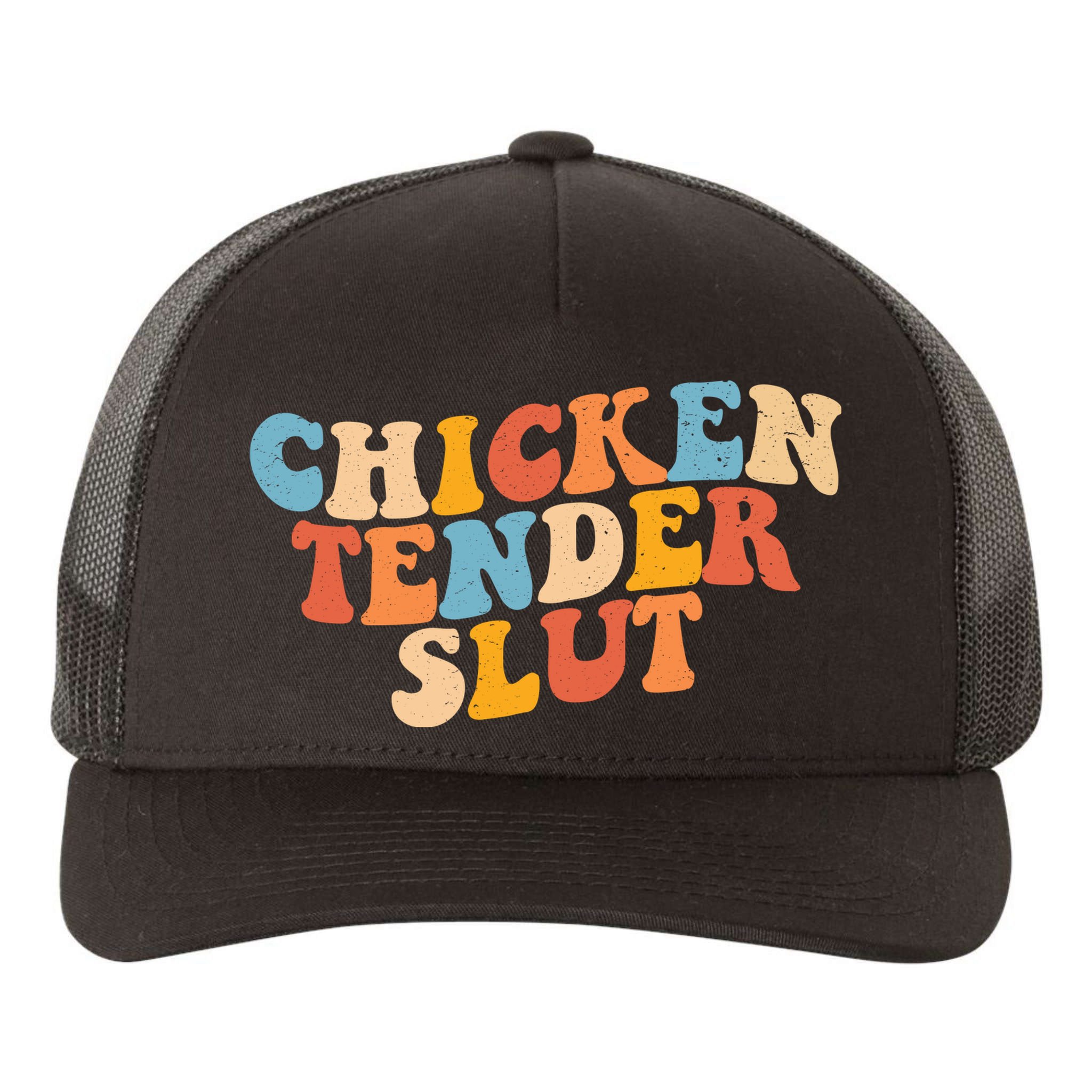 Chicken Tender Slut Retro Funny Yupoong Adult 5-Panel Trucker Hat