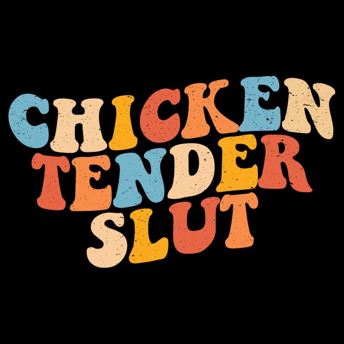 Chicken Tender Slut Retro Funny Performance Shirt